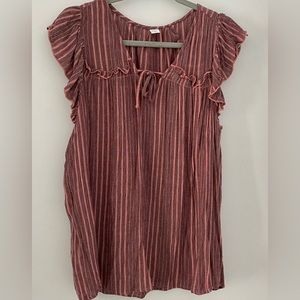 Boho Short Sleeve Blouse